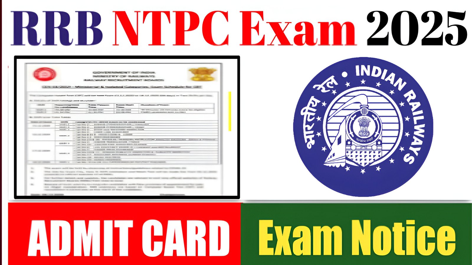 RRB NTPC Exam Date 2025