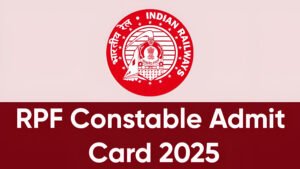 RPF Constable Exam Date 2025
