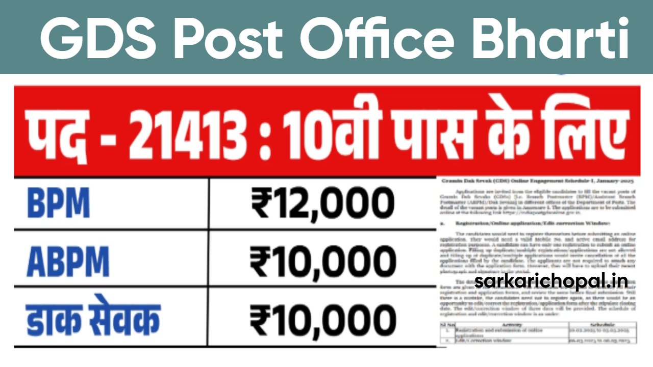 GDS Post Office Bharti