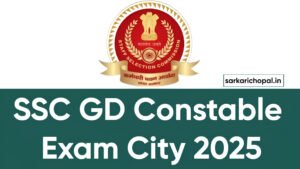 SSC GD Constable Exam City 2025