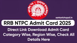 RRB NTPC Admit Card 2025
