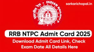 RRB NTPC Admit Card 2025