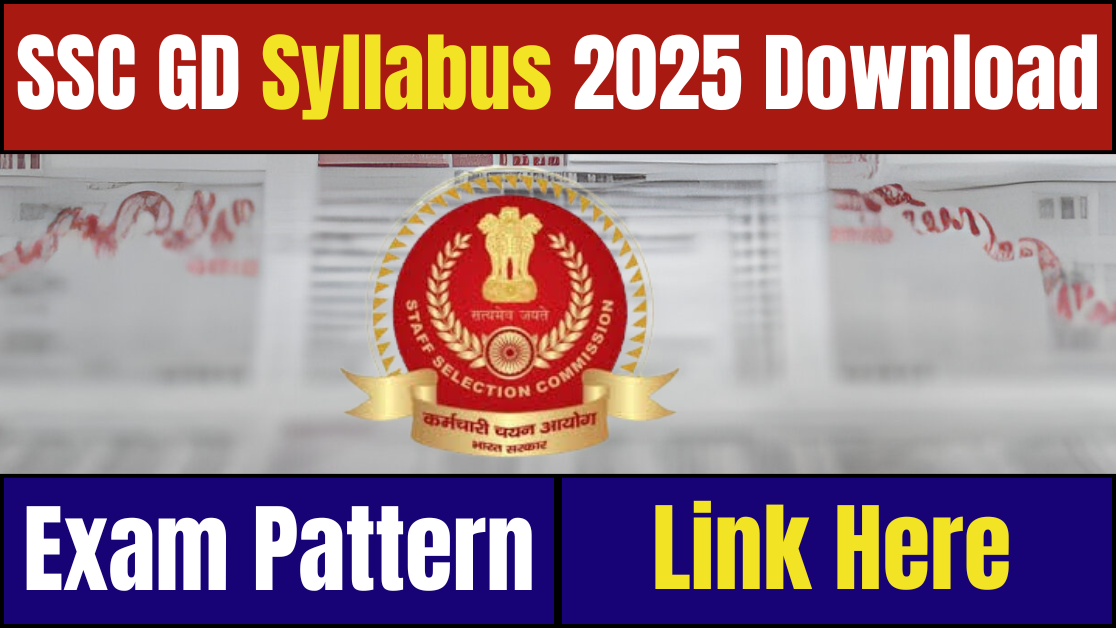 SSC GD Syllabus 2025 Download