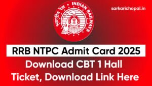 Railway RRB NTPC Admit Card 2025