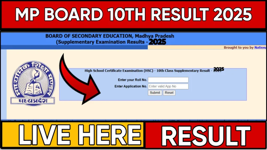 MP Board 10th Result 2025