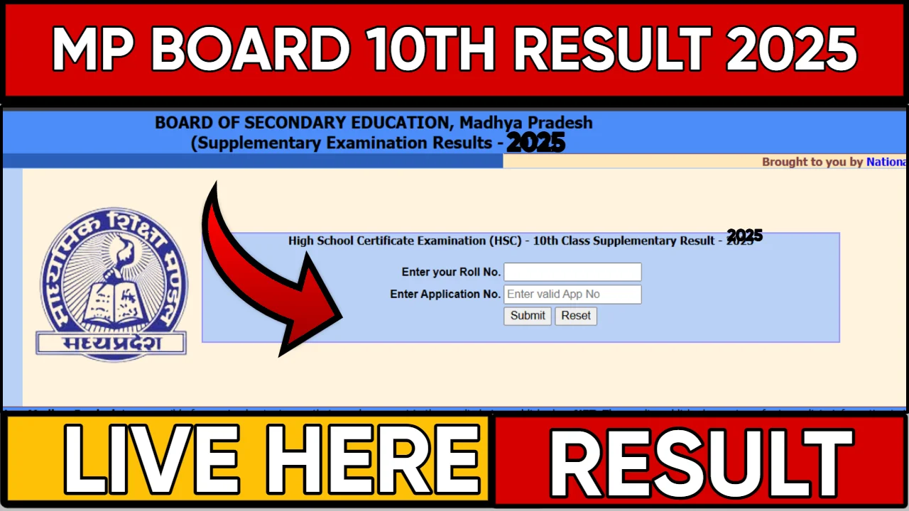 MP Board 10th Result 2025