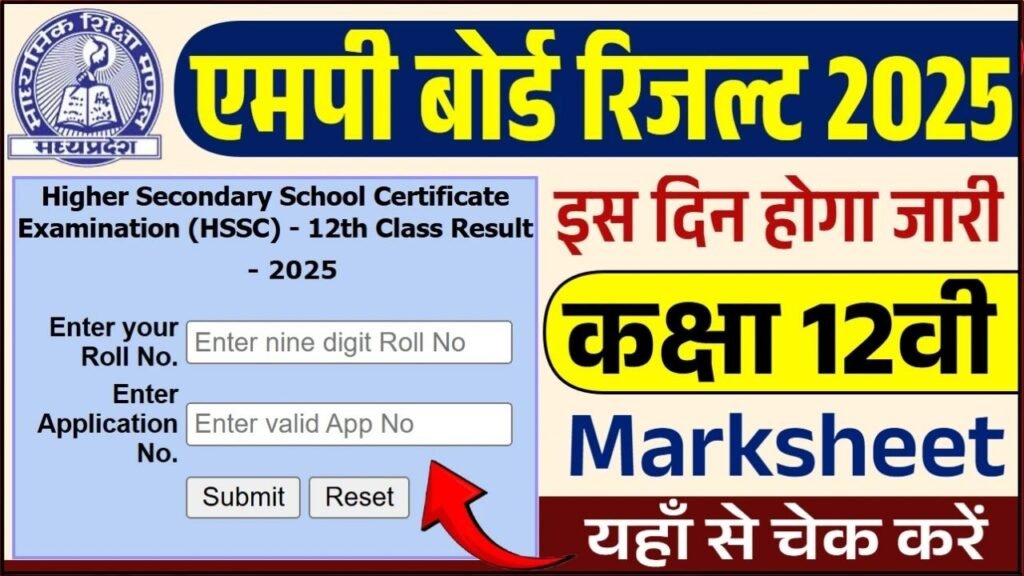 MP Board 12th Result 2025