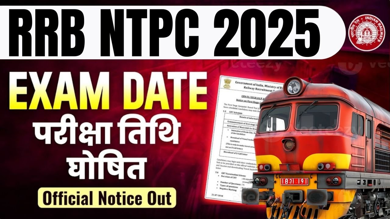 RRB NTPC Exam Date 2025 Out