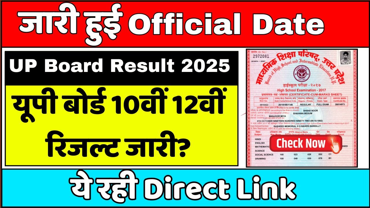 UP Board Result 2025